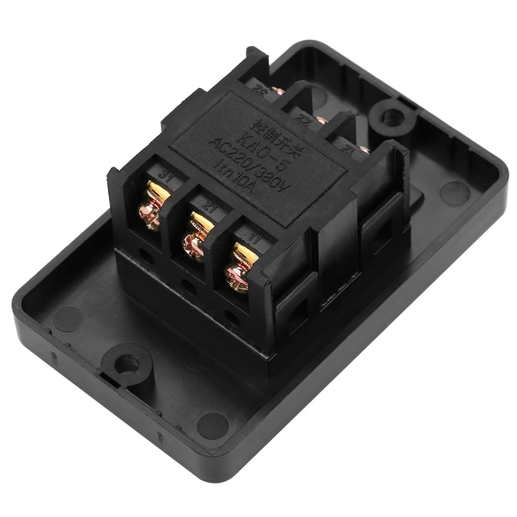 AC220V/380V 10A Stop Start Push Button Switch Waterproof ON/OFF Pushbutton Switch for Drilling Machine