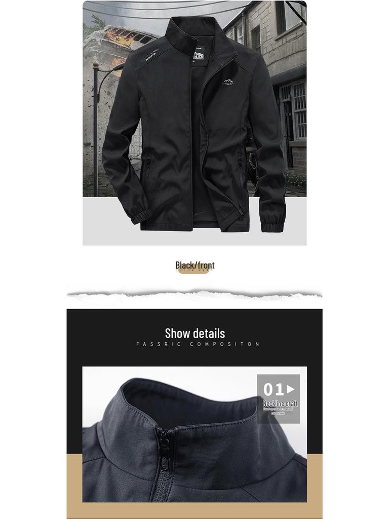 Men's Trendy Spring/Autumn High-End Outdoor Loose Windbreaker - Lightweight Sports Casual Jacket