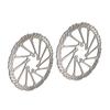 2 Pcs Bike Disc Brake Rotors Lightweight Fast Heat Dissipation Steel High Hardness Mountain Bike
