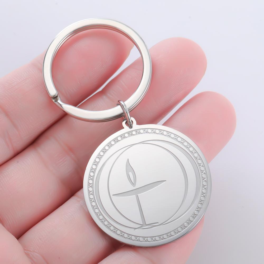 Dawapara Unitarian Universalist Chalice Necklace for Men Women Flame Symbol Talisman Pendant Stainless Steel Jewelry