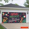 Two dimensional flat banner 1 VIVA M É XICO! Mexican Independence Day Celebration Retro Garage Door Background