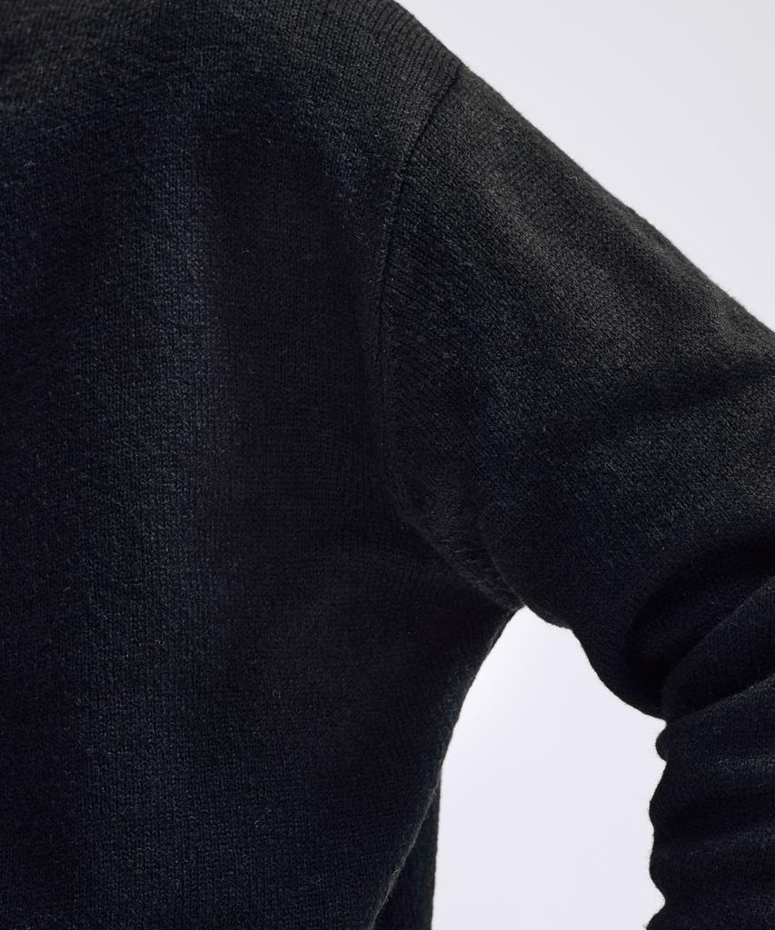 TAKEASY Essential Crop Knit Cardigan (Black)