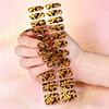 Yousheng Leopard Gel Nail Strips with File Easy Apply Remove Self-Adhesive Nail Stickers Decals Women Girls Home Manicure DIY Nail Polish Wrap Nail