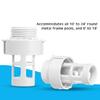 Round Swimming Pool Drain Connector Hose Drain Plug Plastic Hose Drain Plug Replacement Round Swimming Pool Garden Hose