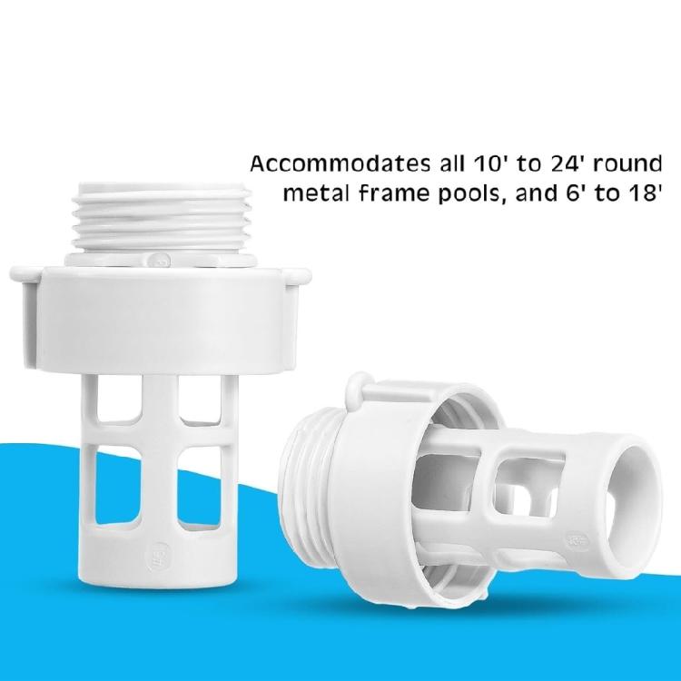 Round Swimming Pool Drain Connector Hose Drain Plug Plastic Hose Drain Plug Replacement Round Swimming Pool Garden Hose