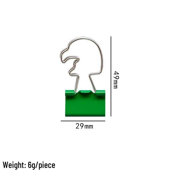 Customized Irregular Cartoon Metal Clips - Colorful Swallowtail Office Stationery Clips