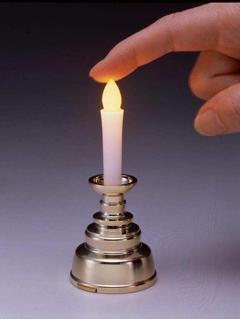 Asahi Denki Kasei Smile Kids Electric Candle, Safe Candle, Mini, Gold, ARO-5202