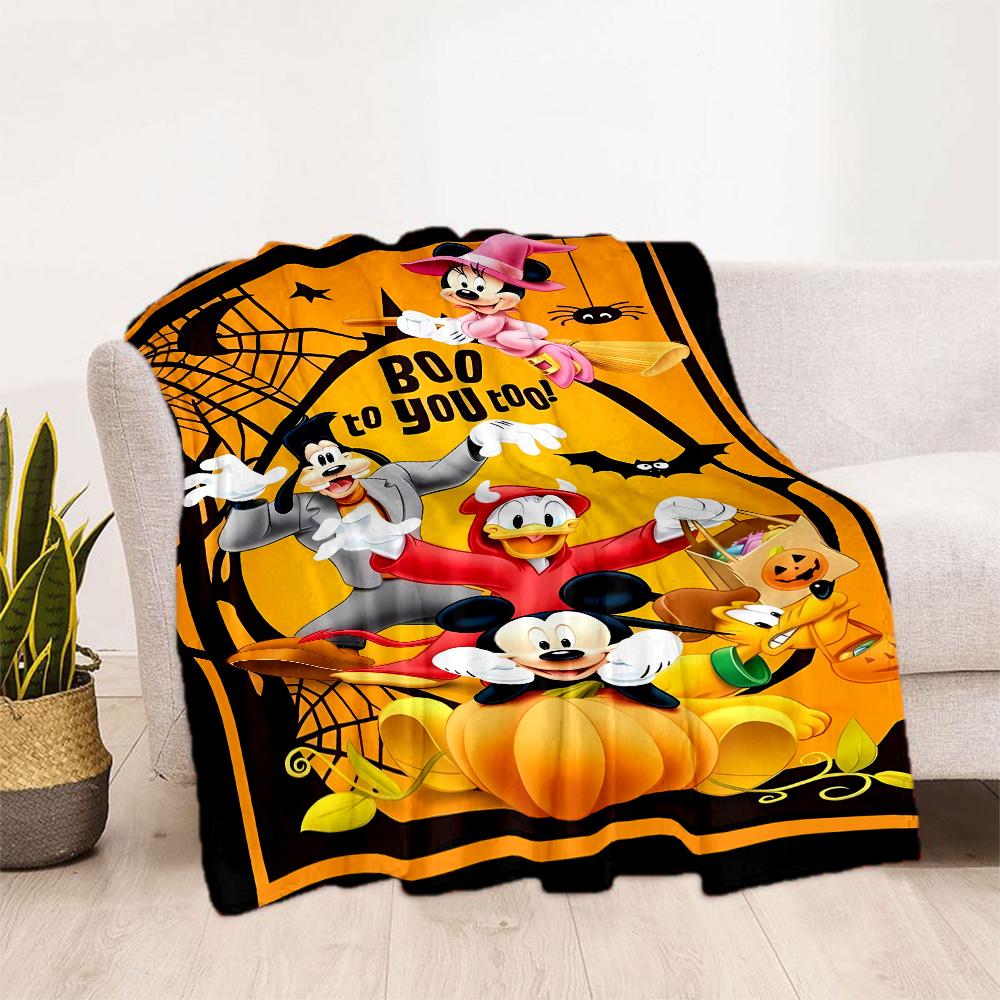 Halloween Disney Friends Blanket Cozy Blanket Versatile Accessory Suitable for Gifting Relatives and Friends Y14