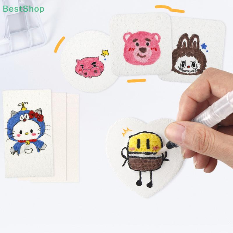 Painting Kit with 10 Foam Paint Paper 12 Markers,3D Stereo Foam Texture DIY Handmade Painting Blank Drawing Board