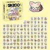 SKZOO Waterproof DIY Decorative Stickers 100 Sheets