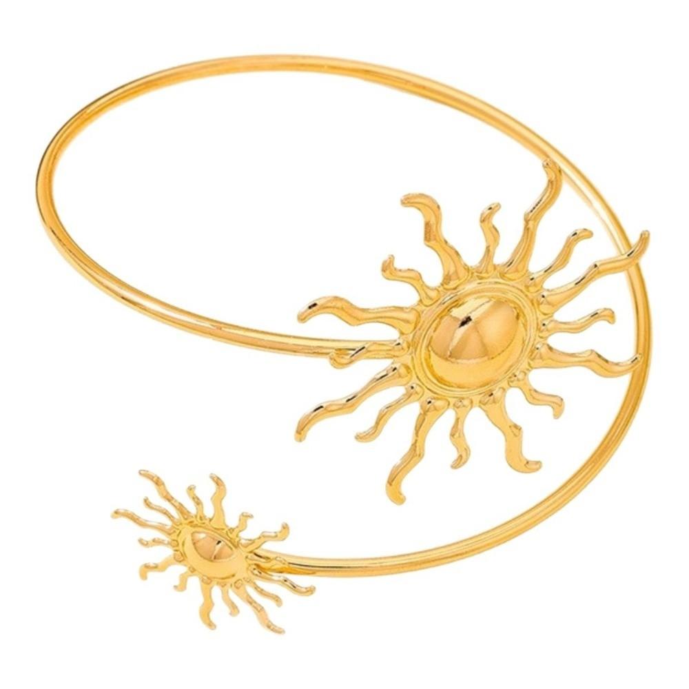 Bohemian Style Open Arm Ring Sunflower Arm Bracelet Fashion Arm Bangle Jewelry Gift
