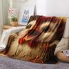 1Pc Cartoon Print Flannel Blanket, High Quality Comfortable for All Seasons, Home Decor, Warmth and Comfort, Perfect for Christmas Birthday Gift