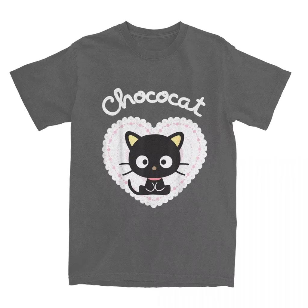 Chococat Sweet Valentine for Men Women T Shirts Cool Tees Short Sleeve O Neck T-Shirts Pure Cotton Party Clothing