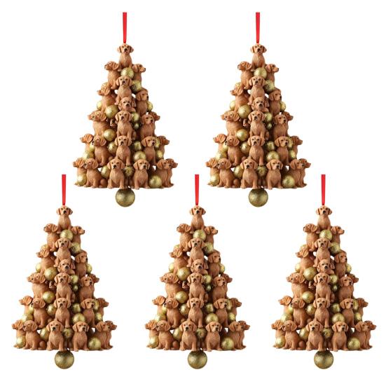 Stacking Animal Pendant Animal Christmas Tree Pendant 2D Acrylic Hanging Decoration for Xmas Tree Backpack Keychain Car