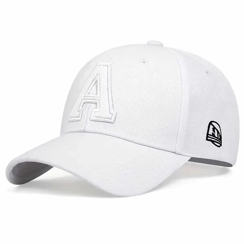 Unisex A Letter Embroidery Baseball Caps Outdoor Adjustable Spring and Autumn Casual Sunscreen Hat