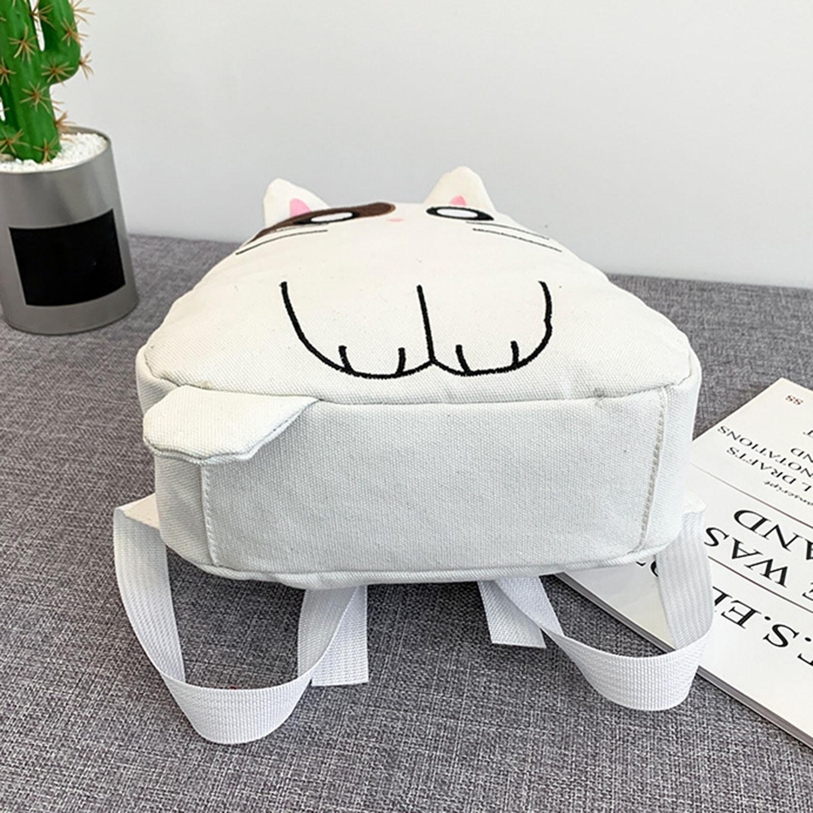 

Аксессуары для рюкзака из холста, мультяшный рюкзак для украшения, дня рождения, покупок белый