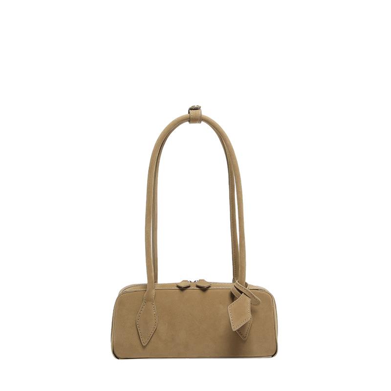 Niche underarm baguette bag suede popular versatile shoulder bag temperament commuter portable underarm bag