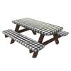 Elastic Table Protectors Outdoor Camping Picnic Rectangular Table Benches Cover Windproof Waterproofie Design