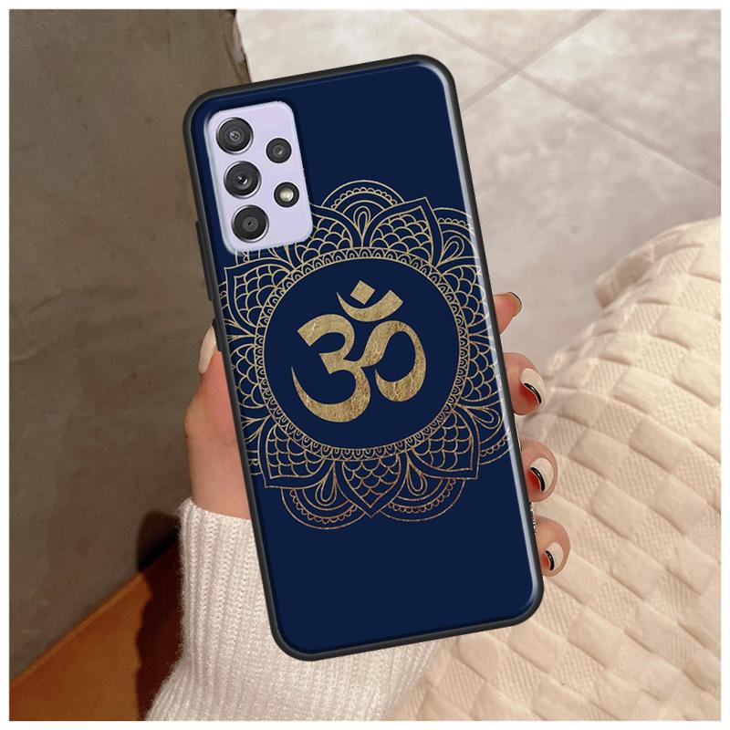 Aum Om Namaste Symbol Zen Yoga Case For Samsung Galaxy A14 A34 A54 A12 A22 A32 A42 A52 A13 A23 A33 A53 A50 A51 A71 Cover