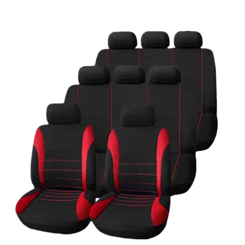Universal Car and Minivan Seat Cover with Exclusive Waistline Design Fabric Cushion