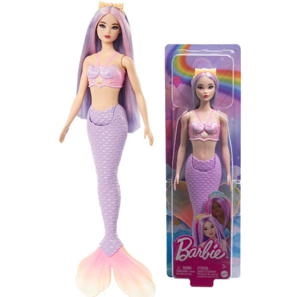 

Оригинальные куклы Барби Русалки Розовый Фэнтези Океанская Принцесса Волосы Ободок Аксессуары Игрушки для Девочек Ракушка Лавандовый Рыбий Хвост Тело
