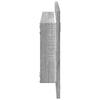 Vidaxl LED Bathroom Mirror Cabinet, Sonoma Oak Grey, 100X8.5X37 Cm