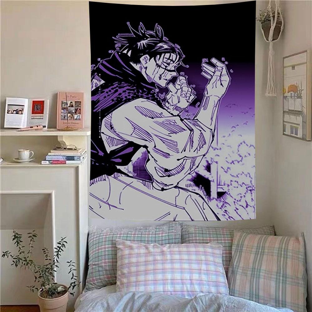 J-Jujutsu Kaisen Choso Anime Tapestry Wall Hanging Dark Aesthetic Room Decor Cool Room Stuff Room Decoration Items 100X70CM