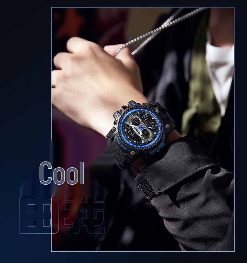 Fashionable Sanda 3153 Men's Multifunctional Sports Watch - Trendy and Creative Design