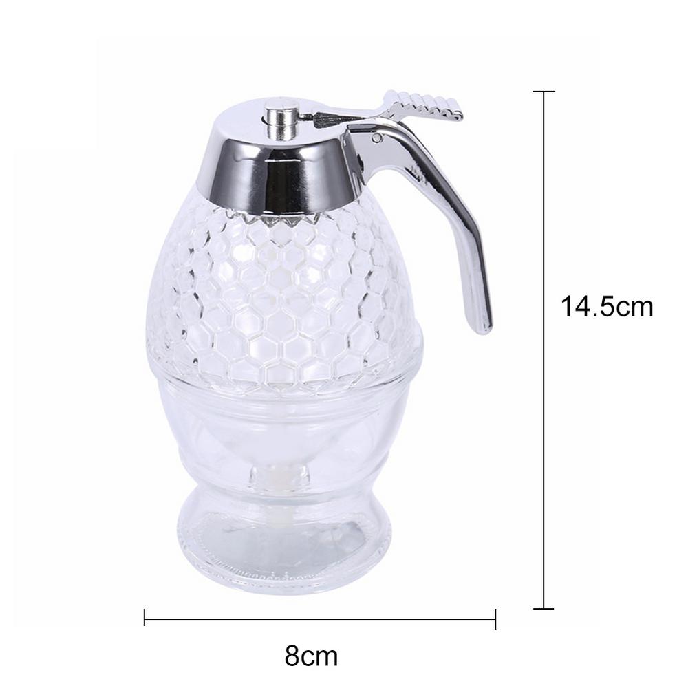 Juice Syrup Cup Squeeze Bottle Storage Pot Stand Holder Bee Drip Dispenser Kettle Honey Jar Container Kitchen Accessories