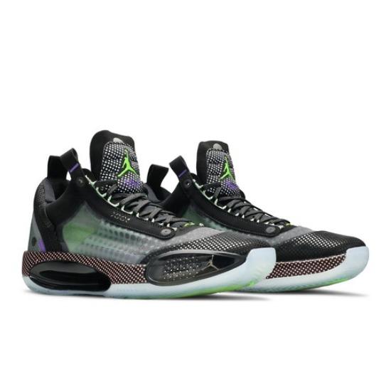 Air Jordan 34 Low Vapor Green Men's Black Green CZ7750-003