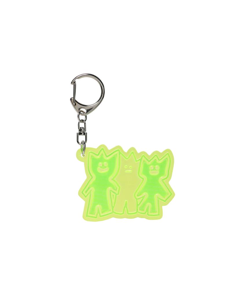 WACKY WILLY Kiki Reflective Keyring Yellow