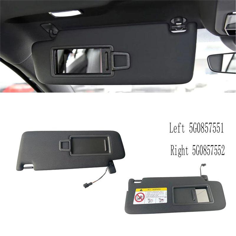 AS57-Car Interior Sunvisor W/Mirror For Skoda Octavia 3 A7 Fabia Mk3 Karoq Rapid Seat Leon Arona Ibiza/ST