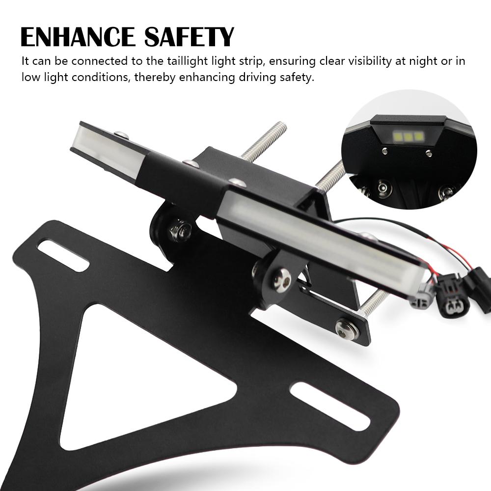 Motorcycles Accessories License Plate Holder Bracket Tail Tidy Fender Eliminator For Kawasaki Z1000 z 1000 2025Rear Tail Bracket