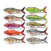 Rechargeable LED Electric Multi-Section Vibrating Fish Lure with Propeller Motor