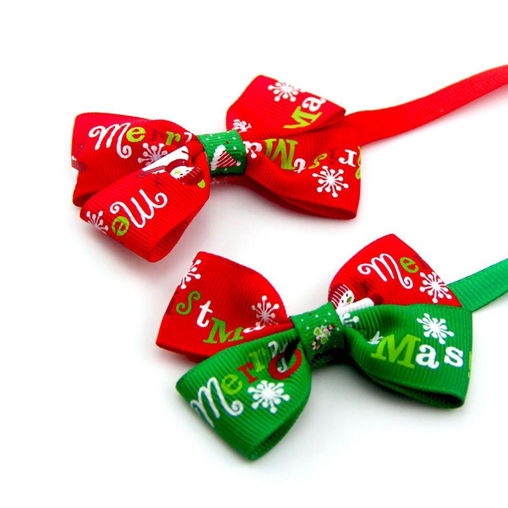 Xmas Cat Bowtie Dog Grooming Dog Costume Cat Collar Christmas Dog Decoration Dog Collar Dog Bow Tie