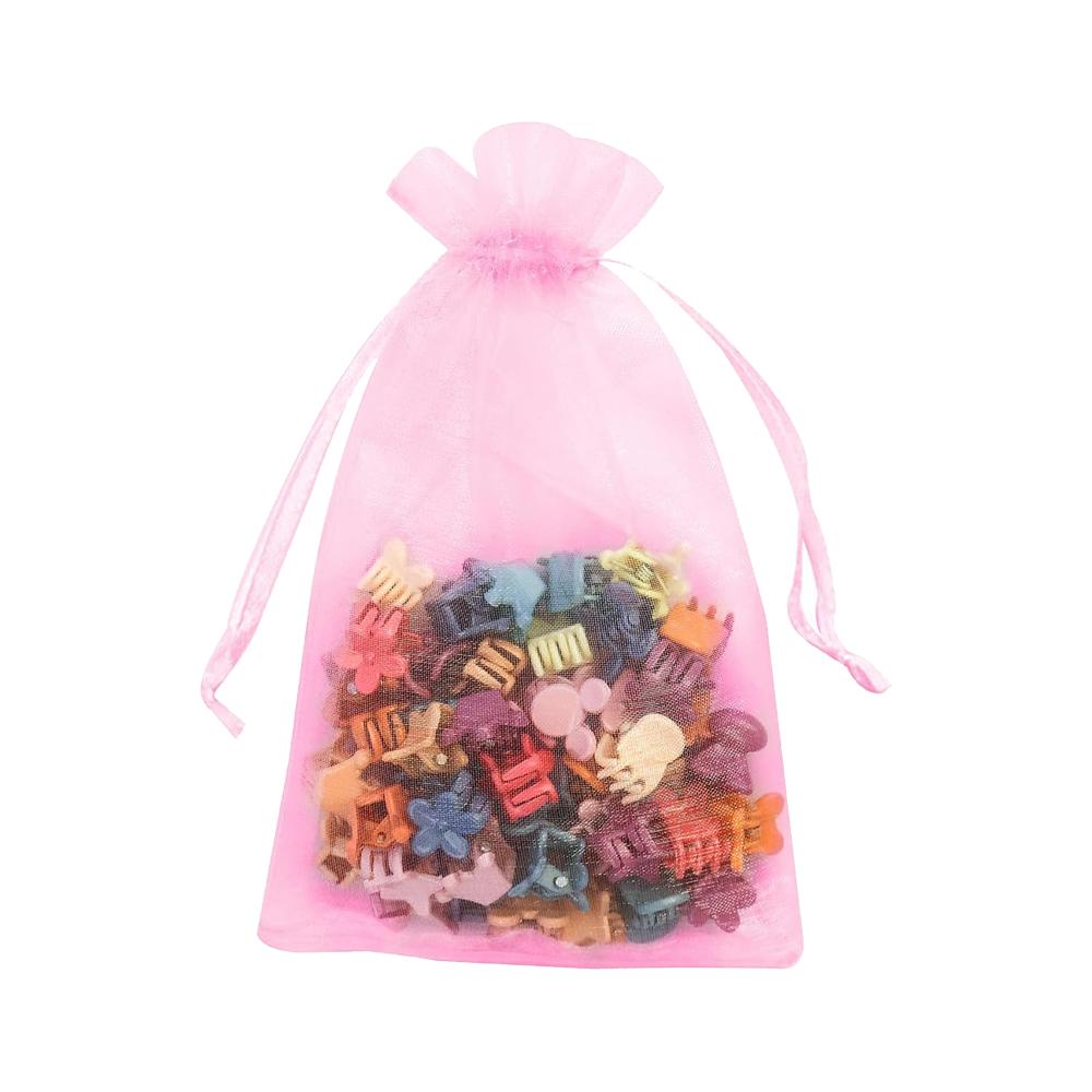 100pcs Drawstring Jewelry Small Bag for Earring Favor Wrapping Packing Pouch Packaging Wedding