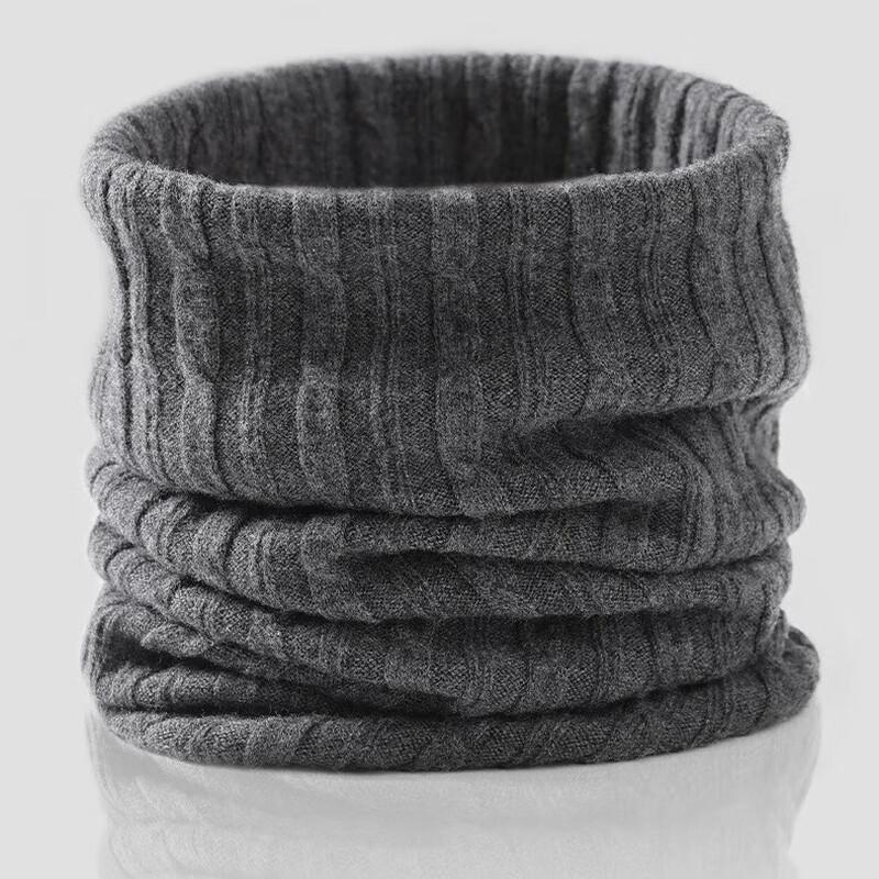 Hengyuanxiang Men's Winter 100% Wool Neck Warmer