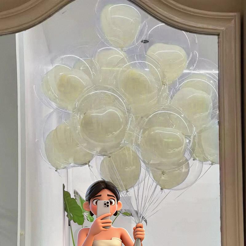 Şeffaf Bobo Balon Seti: Festival ve Parti Süslemeleri İçin 18", 24", 36"