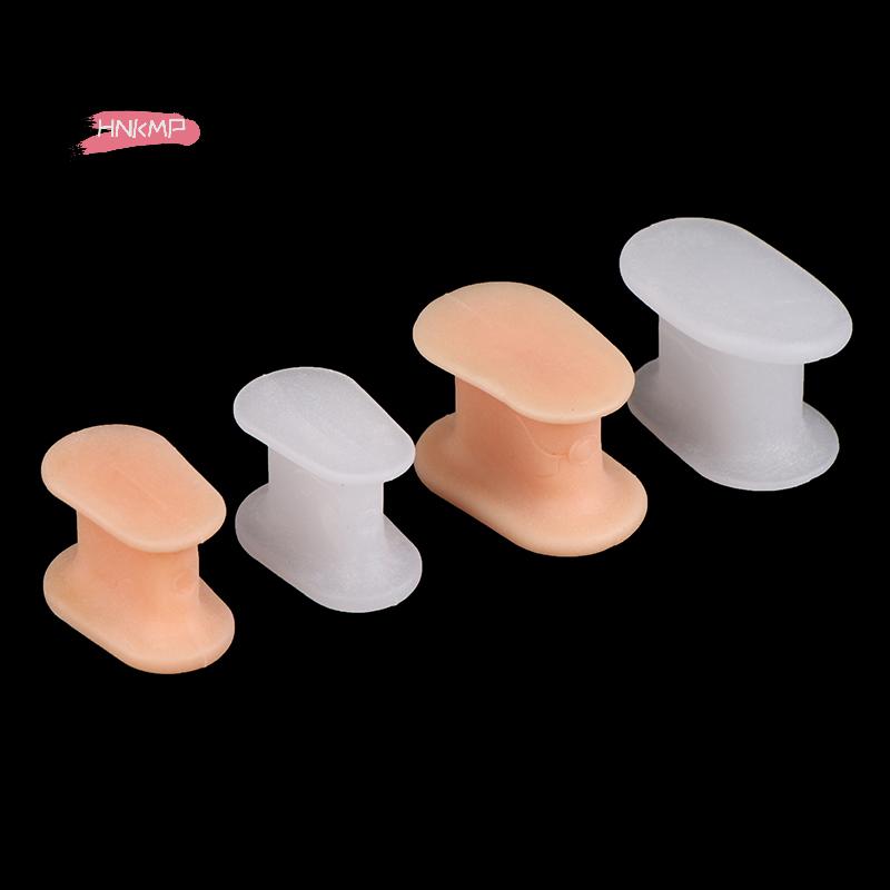 2 Stück I-förmiger weicher Silikon Zehentrenner Gel Zehenkorrektor Zehenrichter Fußpflege Zehenschutz Abstandshalter für bequemes Schuhwerk