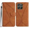 Stitching Embossed Leather Phone Case