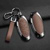 Interior Mouldings Alloy Leather Car Key Case Key Cover For Hyundai IONIQ 6 New Grand Prix GN7 For New Kona SX2 Car Protector Ke