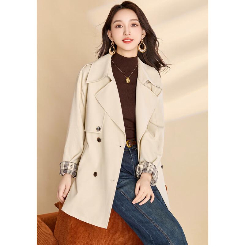 Kebell Women s British Style Oversized Trench Coat L