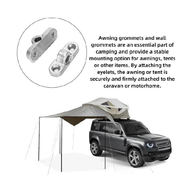 6Pcs Caravan Awning Eyelets Wall Eyelets Stainless Steel With Screw For Motorhome Tent Mounting Hardware Accessories