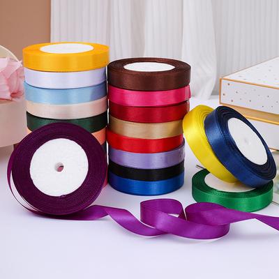 22meters/Roll 15mm Satin Ribbons Crafts Bow Handmade Gift Wrapping Christmas Wedding Decorative Ribbon DIY Hair Accessory Bow