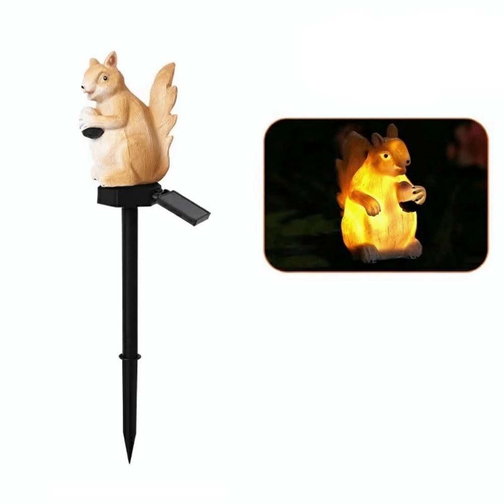 Waterproof Solar Animal Lamp Cute Rabbit Squirrel Lawn Light Outdoor Solar Light  Garden Lawn