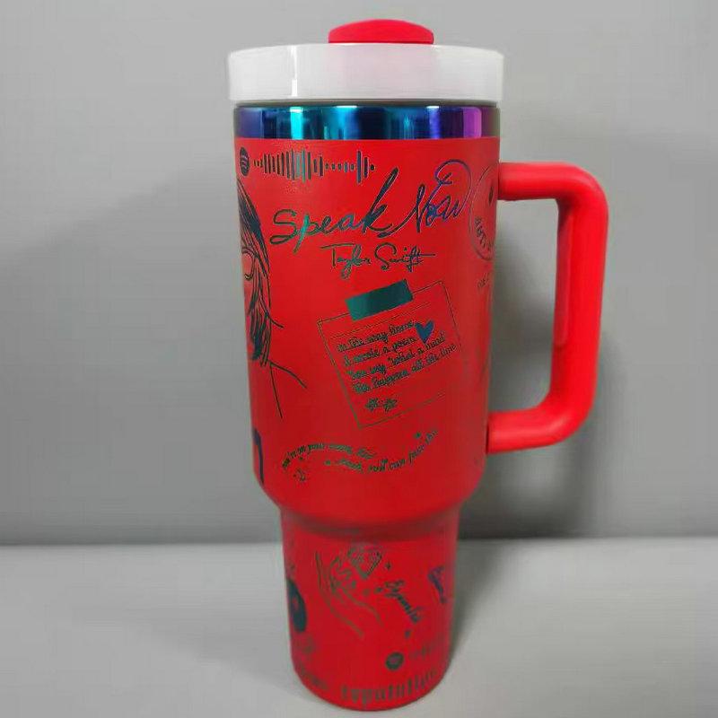 40oz High-Gloss Insulated Ice Buster Cup, Second Gen, 304 Stainless Steel 40 oz ярко-красный