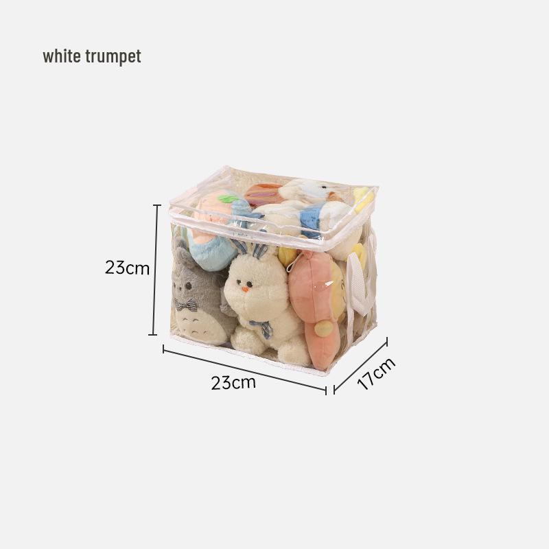 Cute Waterproof Storage Bag for Toys & Books - Large Capacity, Transparent & Durable