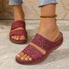 Fashion Women Slippers Summer New Peep Toe Comfortable Beach Sandals Fish Mouth Wedges Casual Comfortable Slippers Women Slides Women