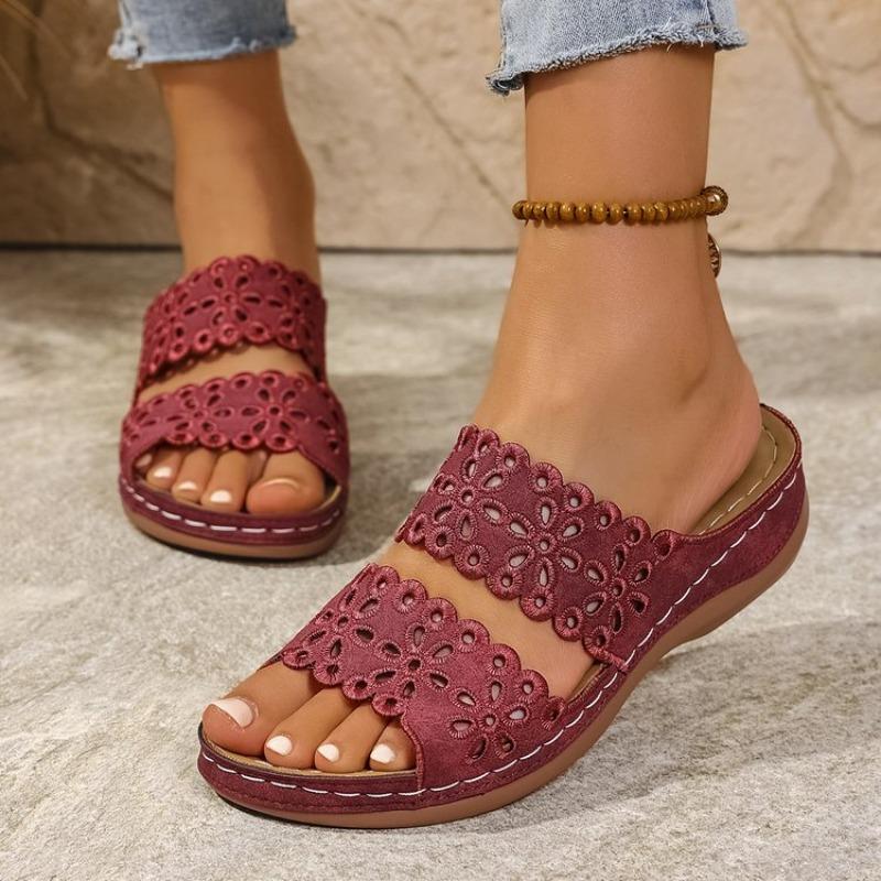 Fashion Women Slippers Summer New Peep Toe Comfortable Beach Sandals Fish Mouth Wedges Casual Comfortable Slippers Women Slides Women
