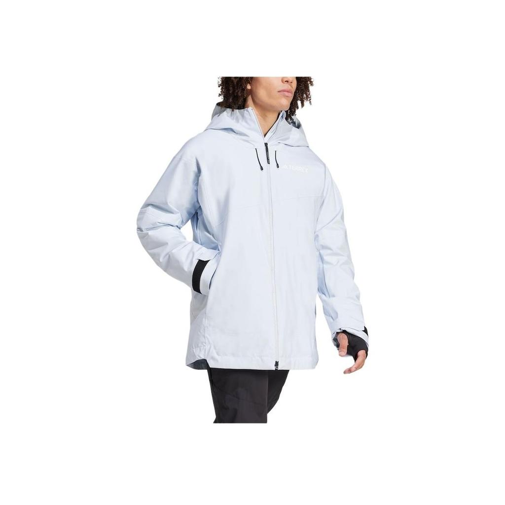 Adidas Xperior Series Waterproof Windproof Durable Warm Long Sleeve Ski Jacket Unisex Jacket Light-Blue JI8337